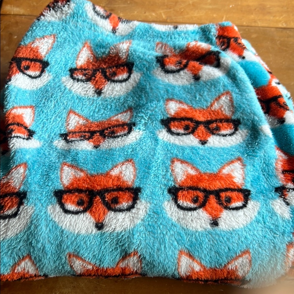 Orange and Blue Fox Pajama Pants
